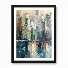 Abstract Cityscape 29 Art Print