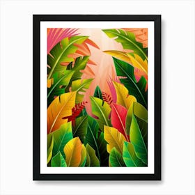 Tropical Background Art Print