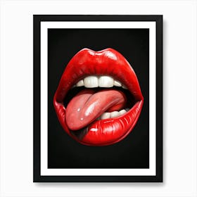 Rolling Stones Lips Art Print