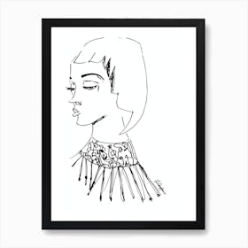 Golden Goddess Women Art Print Art Print