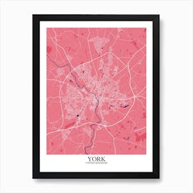 York Pink Purple Art Print