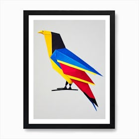 California Condor Origami Bird Art Print