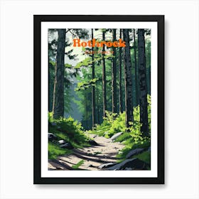 Rothrock State Forest Sightseeeing Digital Travel Illustration Art Print