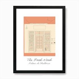 Palma De Mallorca The Book Nook Pastel Colours 3 Poster Art Print