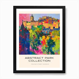 Abstract Park Collection Poster Princes Street Gardens Edinburgh Scotland 1 Art Print