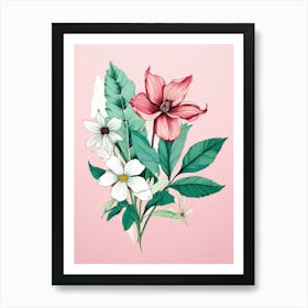 Pink Flowers 19 Art Print