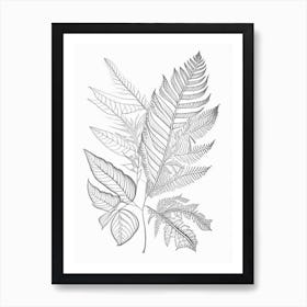 Leaf Pattern 4 Art Print