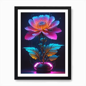 Cyber Flora Unveiled Art Print