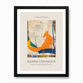 Fox 2 Matisse Inspired Exposition Animals Poster Affiche