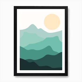 Mountains Habitat Art Print