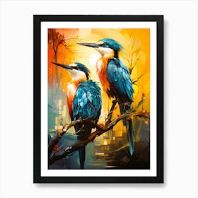 Harmonious Flock Birds Together Art Print