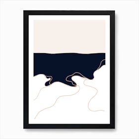 Coastline Art Print