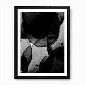 Black And White Abstract Painting 1 Art Print