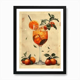 Aperol Spritz Orange 112 Art Print