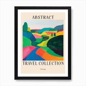 Abstract Travel Collection Poster Germany 3 Art Print