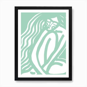 The Silence Mint Art Print