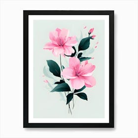 Pink Flowers 13 Art Print