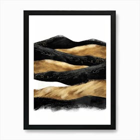 Black And Gold 65 Art Print