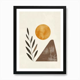 Sun Rising Over The Mountains Art Print