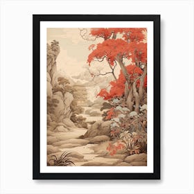 Japanese Stewartia Victorian Style 3 Art Print