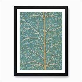 Swamp White Oak 2 tree Vintage Botanical Art Print