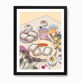 Pop Tart Breakfast Art Print