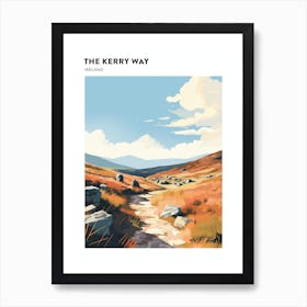 The Kerry Way Ireland 1 Hiking Trail Landscape Poster Art Print