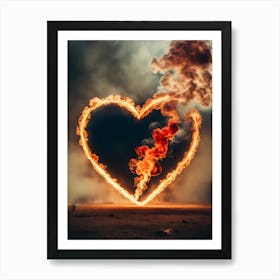 Heart Of Fire Art Print