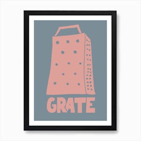 Kitchen Print Blue Art Print