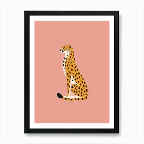 Boho Minimalist Leopard Art Print