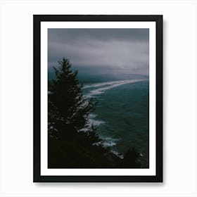 Dark Moody Coast Art Print