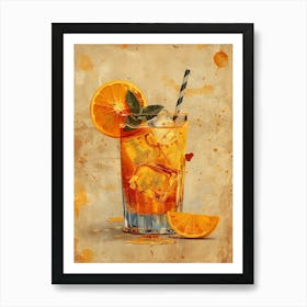 Orange Iced Tea 17 Art Print