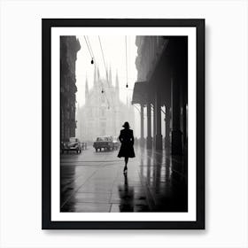 Milan, Italy,  Black And White Analogue Photography  2 Art Print