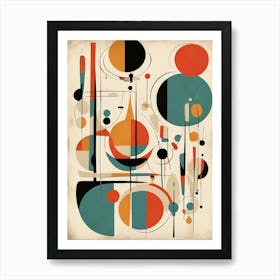 Mid Century Abstract Retros A Art Print 1 1 Art Print