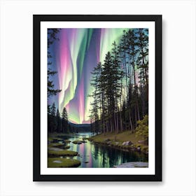 Northern Lights Aurora Borealis Art Print