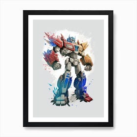 Transformer Robot Optimus Art Print