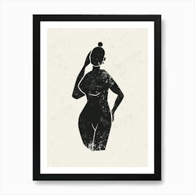 Female Silhouette 1 Art Print