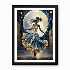 Dancer In The Moonlight Poster