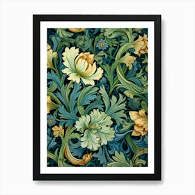 Floral Wallpaper 35 Art Print