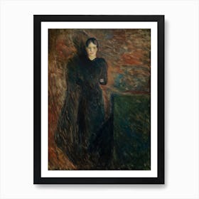 Lady In Black, Edvard Munch Art Print