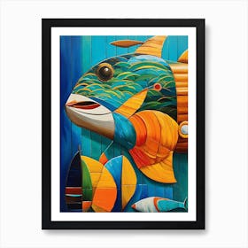 Fish Painting 1245 Art Print