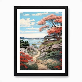 Ishigaki Island In Okinawa, Ukiyo E Drawing 3 Art Print