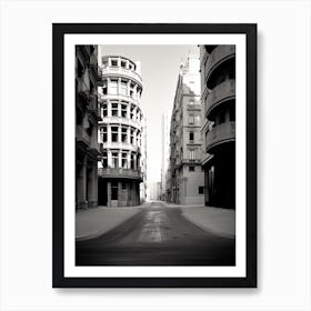 Valencia, Spain, Photography In Black And White 2 Art Print