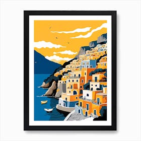 Summer In Positano Painting (256) Art Print