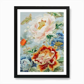 Chinese Flower Painting 49 Art Print