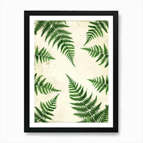 Pattern Poster Lady Fern 3 Art Print