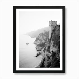 Tropea, Italy, Black And White Photography 1 Art Print