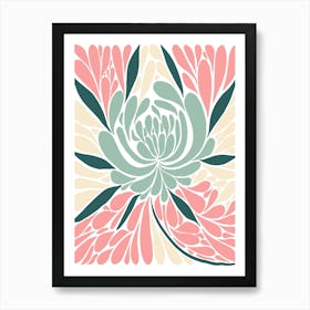 Pastel Flowers Art Print