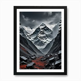 Mountain Landscape Everest: The Ultimate Monument of Nature Art Print