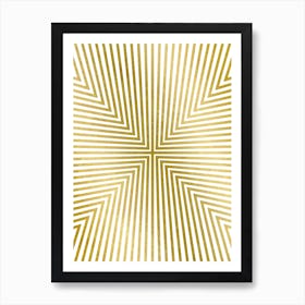 Converge Gold Art Print